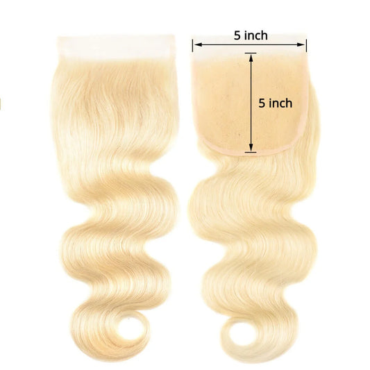 HD Blonde Body Wave 5x5 Closure